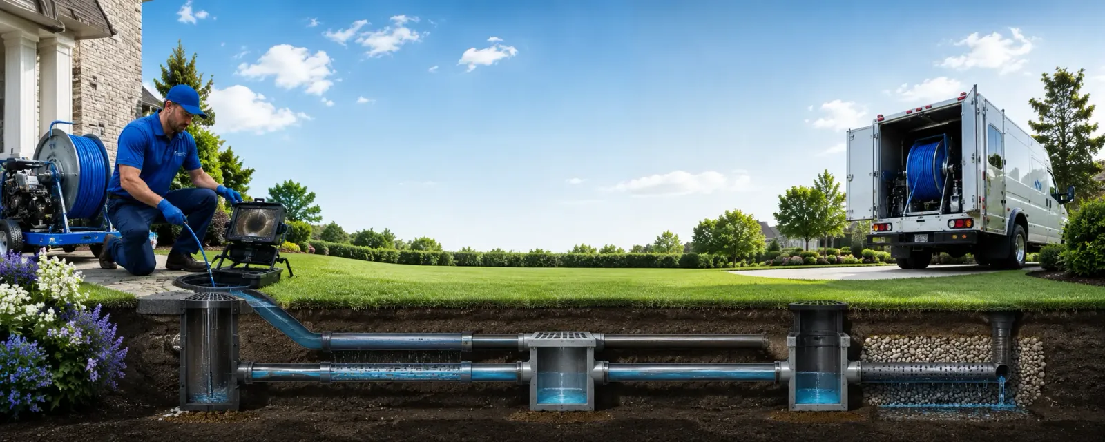 Outdoor drain cleaning information for Mesopotamia, OH